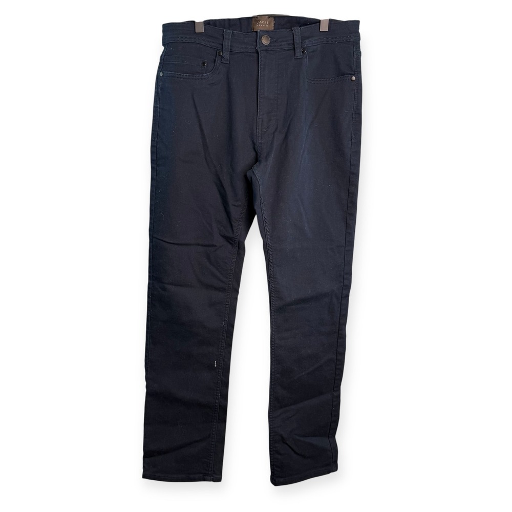 Jachs New York Men's 32/29 Dark Blue Straight Leg Jeans
